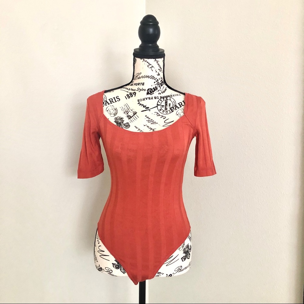 Forever 21 Orange Bodysuit